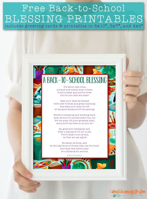 Free Back to School Blessing Printables available in 8x10", 5x7", 4x6", and greeting card designs. Back To School Party Ideas For Church, Backpack Blessing Tags Printable, Back To School Blessing, Back To School Prayer, Sermon Ideas, School Bookmarks, Sunday Ideas, Christian Ideas, School Prayer