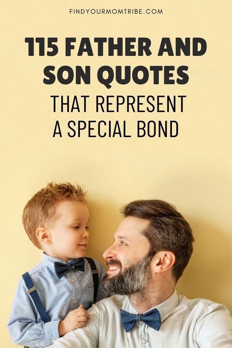 The bond between a father and son can be hard to put into words, but these powerful father and son quotes do their best to describe it. #fatherandson #fatherandsonbond #fatherandsonquotes #fatherandsonrelationship #bestfatherandsonquotes #fatherhood #dadquotes #bestfatherquotes #sonquotes #fromfathertoson #fromsontofather #beingadad #becomingadad #fatherandsonlove #fatherslove #ilovemydad #findyourmomtribe Father And Son Quotes Bond Between, Father Son Quotes Short, Dad Son Quotes, Dad Quotes From Son, Father And Son Quotes, Good Morning Son, Good Father Quotes, Son's Quotes, Father Love Quotes