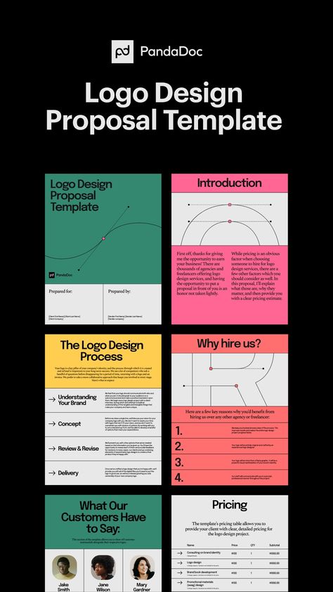 Our logo design proposal template will help you craft a thoughtful, detailed proposal for clients interested in having you create their company’s logo. Idea Proposal Template, Business Proposal Ideas Creative, Detailed Logo Design, Logo Design Brief Template, Logo Proposal Presentation, Client Proposal Templates, Graphic Design Proposal Template, Client Proposal Design, Brand Proposal Template