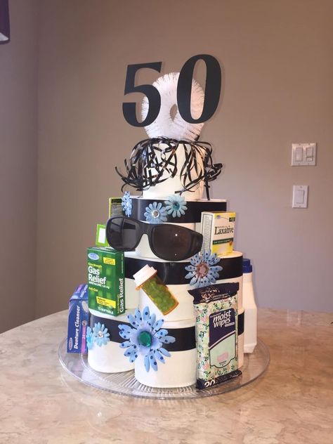 💲Dollar Tree Fanatics Crafts & Decor💲 | Toilet paper gag gift cake (idea from Pinterest) | Facebook Toilet Paper Cake, Gas Relief, Pill Bottle, Crafts Decor, Pill Bottles, Paper Cake, Gift Cake, Clever Ideas, Gag Gifts