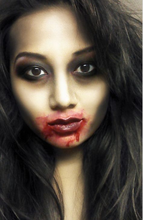 Easy Halloween Makeup Ideas - A Little Craft In Your Day Zombie Halloween Makeup, Halloween Makeup Sugar Skull, Mizuhara Kiko, Makeup Zombie, Zombie Prom, Horror Make-up, Makeup Tutorial Foundation, Zombie Walk, Sugar Skull Makeup