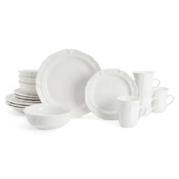 Mikasa+French+Countryside+16-pc.+Dinnerware+Set Mikasa French Countryside, Mikasa Dinnerware, White Dinnerware Set, Stoneware Dinnerware Sets, Everyday Dishes, Stoneware Dinnerware, White Dishes, French Countryside, Soup Bowls