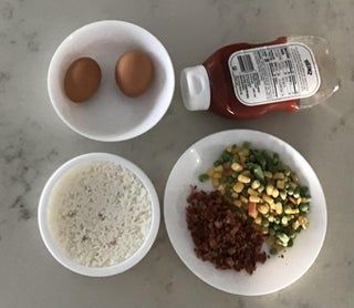 How to Make Omurice : 4 Steps (with Pictures) - Instructables Instant Rice, Rice Grain, Green Vegetables, White Rice, Green Beans, Carrots, Bacon, Rice, Stuffed Peppers