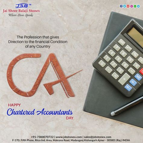 The professional that gives direction to the financial condition of any country. Happy Chartered Accountants Day! - Jai Shree Balaji Stonex #happycharteredaccountantsday #CAday #CA #charteredaccountant #finance #financialcondition #charteredaccountantday #profession #professional #accounts #audit #auditor #professionalday #jaishreebalajistonex #jsbstonex Chartered Accountant Day, Charted Accountant Wallpaper, Give Directions, Chartered Accountant, Kitchen Interior Design Decor, Short Inspirational Quotes, Study Notes, Pretty Quotes, The Professional