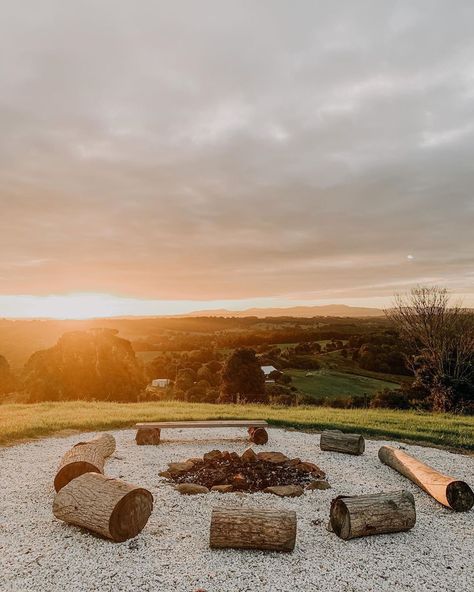 Outdoor Fire Pit Area, Hens Party, Fire Pit Area, Air B And B, Firepit, Outdoor Fire, Outdoor Fire Pit, Byron Bay, Farm Fresh