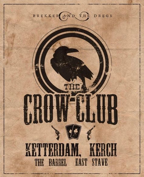 The Crow Club, Crow Club, Six Of Crows Characters, Crow Books, Leigh Bardugo, The Crow, Six Of Crows, Fantasy Novel, Crows