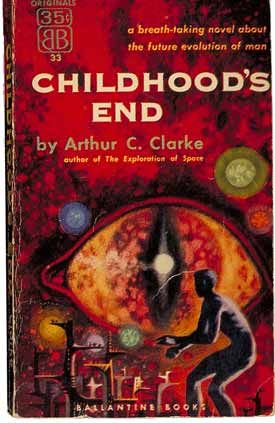 Classic Sci Fi Books, Childhood's End, Powers Art, The Last Man On Earth, Arthur C Clarke, Richard Powers, Art Text, Sci Fi Novels, Classic Sci Fi