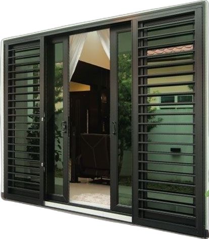 Sliding Door, Home Decor Ideas, Shutters, A House, White House, Decor Ideas, Doors, Plants, Green