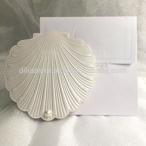 Invitation Cards Wedding, Royal Wedding Invitation, Wedding Royal, Seashell Wedding, Sea Wedding, Ocean Wedding, Wedding Greeting Cards, Beach Wedding Invitations, Coastal Wedding