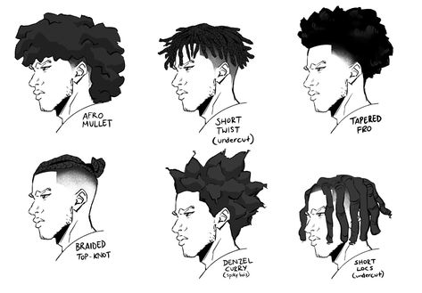 Black Hair Cuts, Hair Sketch, Image Swag, Black Cartoon Characters, 캐릭터 드로잉, Black Characters, Black Anime Characters, Black Cartoon, Arte Inspo