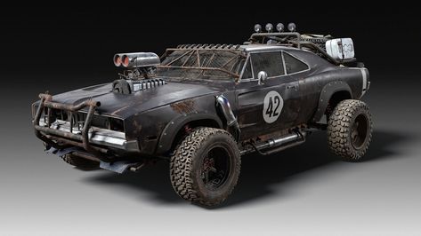 Off-road Rally (Low-poly) v2, Shawn Michaels on ArtStation at https://www.artstation.com/artwork/8wB2Rm Wasteland Vehicles, Apocalypse Vehicle, Zombie Survival Vehicle, Zombie Vehicle, Road Rally, Car Max, Shawn Michaels, Classic Cars Trucks Hot Rods, Miniature Cars