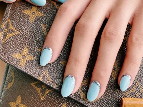 Grown Out Gel Nails, Grown Out Nails, Nail Photos, Nail Polish Designs, Gel Nail Designs, Glitter Nail Art, Nail Art Summer, Nail Art Tutorial, Easy Nail Art