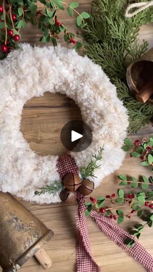 25K views · 1.1K reactions | Let’s make a cozy Christmas wreath!

I love using these Dollar Tree mop heads from Dollar Tree, especially for Christmas crafts! Of course I can’t resist coffee staining them too! 

I quickly soak them in some coffee. I just use the leftover coffee I have or you could make some instant coffee. 

I wring them out with some water until I get the desired look then let dry. 

I used a Dollar Tree foam wreath and 3 mop heads to make this wreath then simply added some torn homespun, a few rustic bells from Hobby Lobby and a few little green sprigs. 

Simple, easy and beautiful!
.
.

#christmasdecor #christmasdiy #christmascrafts #dollartreecrafts #christmaswreath #christmasideas #crafts  #dollartree #dollartreediy #farmhousechristmas #farmhousechristmasdecor #primiti Leftover Coffee, Foam Wreath, Vintage Wreath, Christmas Crafting, Christmas Wreaths To Make, Winter Ideas, Mop Heads, Holiday Craft, Xmas Diy