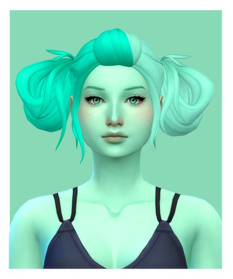 Split Dye Sims 4 Cc, Sims Decor, Split Dye, Maxis Match Cc, Cc Hair, Sims 4 Cc Folder, Sims 4 Mm, Sims Four, Los Sims