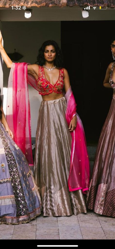 Tissue Chaniya Choli, Traditional Indian Outfits, Chaniya Choli, Traditional Indian, Indian Wear, Indian Outfits, Indian Dresses, Lehenga, Desi