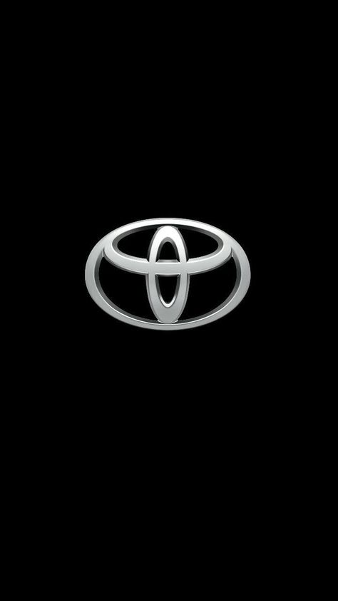 Toyota logo silver color with black background. Classic 350 Royal Enfield, Toyota Supra Rz, Toyota Emblem, Luxury Car Logos, Cool Truck Accessories, Mercedes Wallpaper, Logo Wallpaper Hd, Toyota Supra Mk4, Toyota Innova