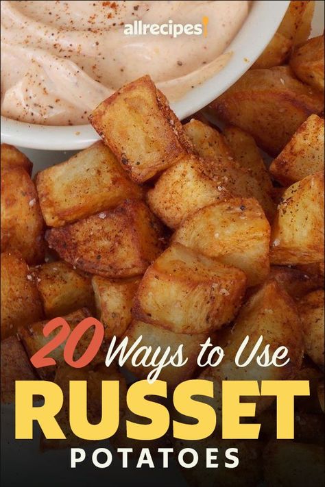 Recipes With Russet Potatoes Dinners, Ways To Cook A Potato, Recipes For Baking Potatoes, Side Dishes Potato Easy, Things To Do With Russet Potatoes, Side Potato Dishes Easy, Yummy Potato Side Dishes, Potato Recipes With Russet Potatoes, What Can I Do With Potatoes