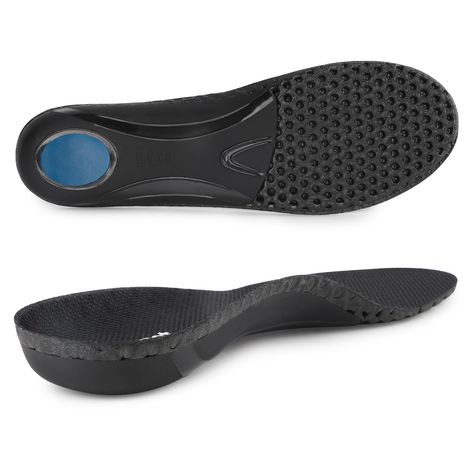 PRICES MAY VARY. Arch Support: orthotic insoles are made with long-lasting tpu for stability in the foot arch, good eva foam for shock absorption, and moisture-wicking fabric to keep feet dry, provide strong and comfortable arch support for men Population: high arch support inserts is suitable for men with a large body weight, heavy-duty full-length insoles offer firm support to prevent plantar fascia overstretching, alleviating flat feet, arch collapse, excessive internal rotation Deep Heel Cup Arch Support Inserts, Plantar Fascia, Arch Support Shoes, Ankle Pain, Shoes Too Big, Shoe Inserts, Heel Pain, Shoe Insoles, Walking Boots