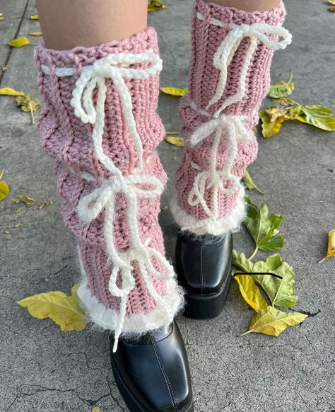 Crochet Lace Leg Warmers, Crochet Leg Warmers Free Pattern, Crochet Legwarmers, Lace Leg Warmers, Crocheted Jellyfish, Crochet Leg Warmers, Crochet Fairy, Crochet Clothing And Accessories, Kawaii Crochet