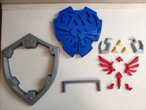 The Legend of Zelda - Hylian Shield multi-parts by ZoltanKi - Thingiverse 3d Printed Disney, Zelda 3d Print, Cool 3d Prints, 3d Printing Toys, 3d Printing Business, 3d Printing Art, 3d Pen, 3d Printer Designs, 3d Printer Projects