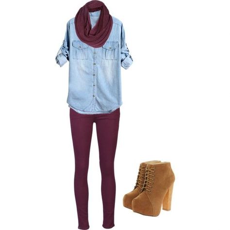 204da255aea2cd4a75ace6018fad6b4ddesc37165874ri Burgundy Pants Outfit, Burgundy Tights, Maroon Pants, Burgundy Pants, Legging Outfits, Outfit Jeans, Fall Winter Outfits, Work Casual, Outfits Casuales