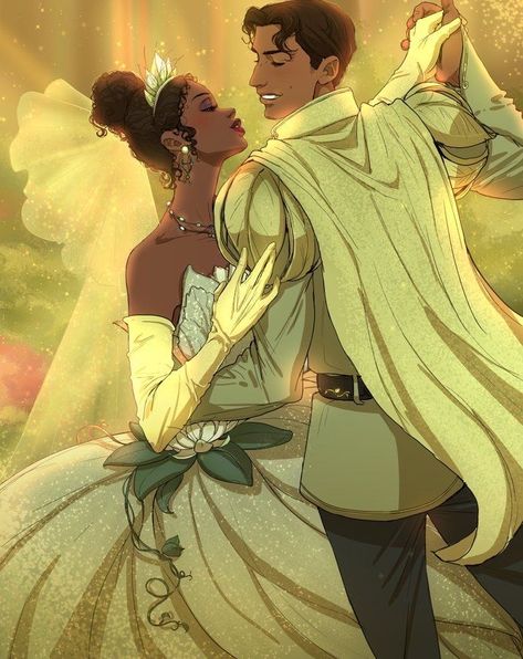 Tiana And Naveen, Tiana Disney, Disney Romance, Princesa Tiana, Disney Princess Tiana, Disney Princess Artwork, Disney Princess Fan Art, Disney Collage, Princess And The Frog