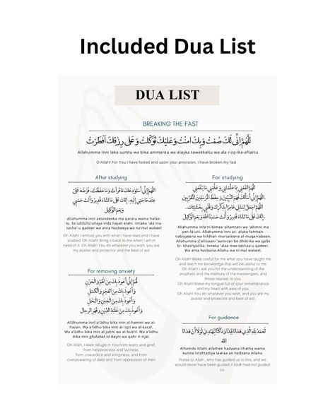 Digital Ramadan Planner 2024 freeplannerpages #planners. Dua List For Ramadan, Ramadan To Do List, Suhoor Dua, Ramadan Dua List, Dua List, Ramadan Planner, Ramadan Tips, Assignment Tracker, Islam Lesson