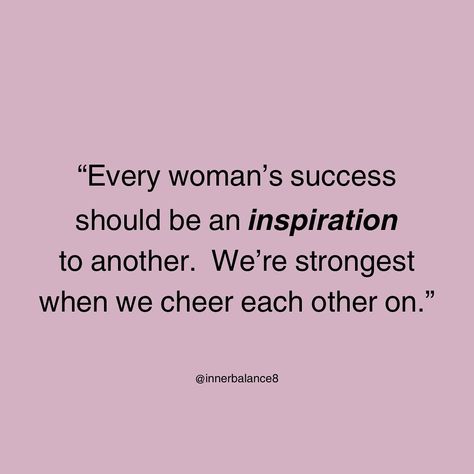 ✨We as women need to support and inspire each other for us to succeed!✨ Place a 💯 in the comments if you agree!! Follow for more inspirational quotes @innerbalance8 @innerbalance8 @innerbalance8 Quote credit: Serena Williams Serena Williams, Follow For More, Inspirational Quotes, Quotes