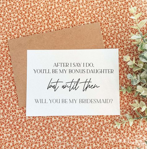 Maid Of Honor Proposal Sister In Law, Future Sister In Law Bridesmaid Proposal, Grooms Sister, Funny Bridesmaid Proposal Cards, Funny Bridesmaid Proposal, Bridal Party Invitations, Giveaway Ideas, Sister Bridesmaid, Bridesmaid Funny