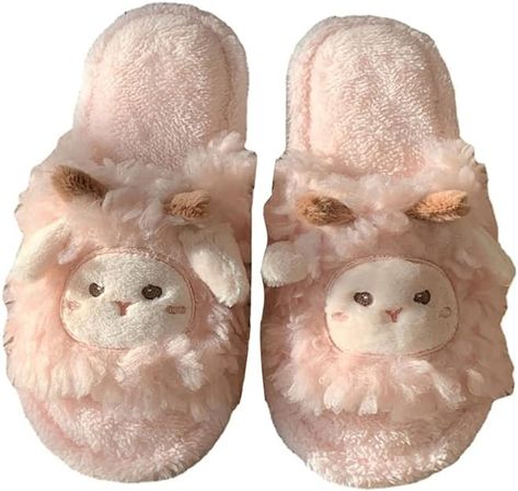 Amazon.com | Kawaii Little Sheep Slippers Fuzzy Slippers Fluffy Slippers House Slippers for Women | Shoes Sheep Slippers, Kawaii Slippers, Slippers Fluffy, Fluffy Slippers, Slippers For Women, Fuzzy Slippers, Gift List, House Slippers, Sheep