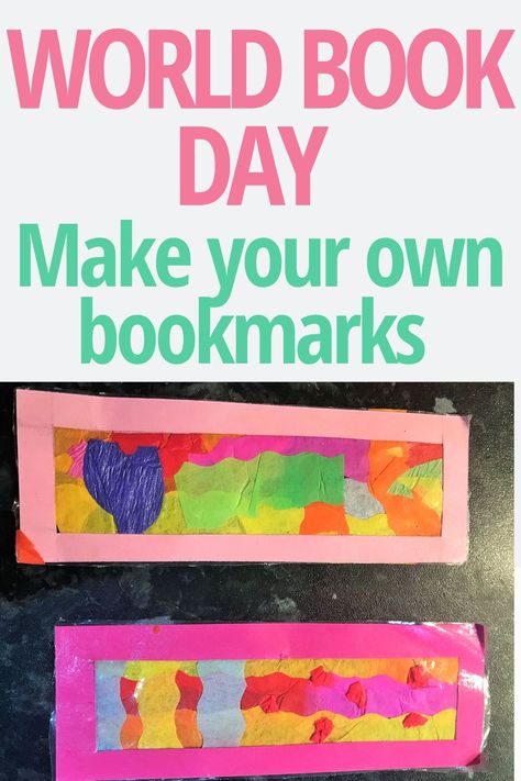 World Book Day Crafts, Simple Book Marks, Book Day Activities, World Book Day Activities, Make Your Own Bookmarks, Bookmarks Craft, World Book Day Ideas, Craft For Toddlers, Educational Activities For Preschoolers