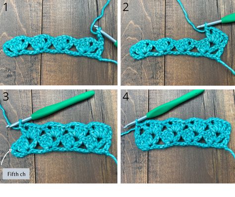 Crochet Drunken Granny Stitch - KnitcroAddict Drunken Granny Stitch, Crochet Infinity Scarf Free Pattern, Sk 2, Crochet Granny Stitch, Bordados Tambour, Sunburst Granny Square, 100 Crochet Stitches, Beginner Friendly Crochet, Granny Stitch