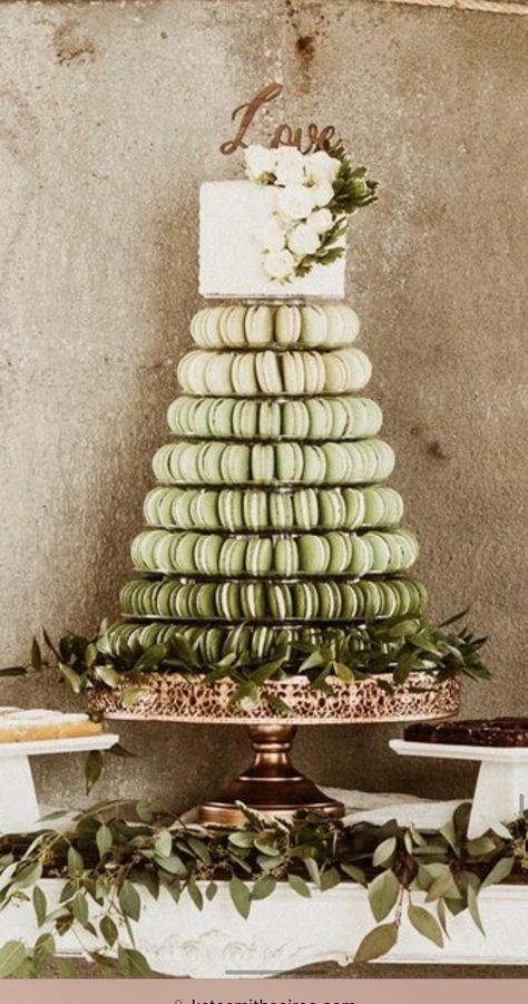 Simple Wedding Cake With Macaroons, Macarons Wedding Display, Wedding Cake And Macarons, Macaroon Cake Wedding, Macarons For Wedding, Wedding Macarons Display, Wedding Dessert Ideas Instead Of Cake, High Tea Wedding Reception, Macaroons For Wedding