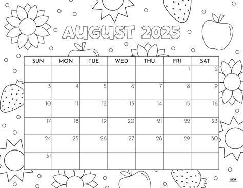 Pick from 107 August 2025 calendars to stay organized as summer winds down and school starts up! Print your calendar of choice from home! 100% FREE! Calender Ideas, Editable Monthly Calendar, Free Blank Calendar, 2025 Goals, August Calendar, Monthly Printable, American Girl Doll Furniture, Coloring Calendar, School Starts