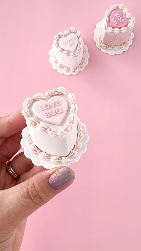 Elevate your Valentine’s Day treats with @mylittlecakepopmolds’ new tall heart cake pop mold and adorable conversation heart pad! Spread… | Instagram Heart Cake Pops, Miniature Cakes, Cake Pop Molds, Heart Shaped Cakes, Conversation Heart, Miniature Cake, Heart Cake, Converse With Heart, Candy Melts