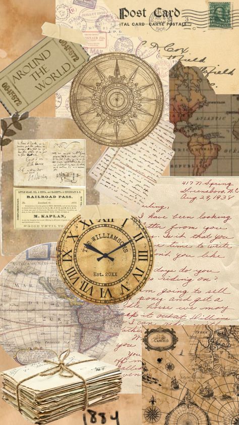 Travel #moodboard #vintage #travel #vintagetravel #oldletters Travel Scrapbooking Ideas, Vintage Design For Scrapbook, Kertas Vintage, Vintage Paper Printable, Vintage Scrapbook Paper, Noli Me Tangere, Papel Vintage, Scrapbook Cover, Old Paper Background