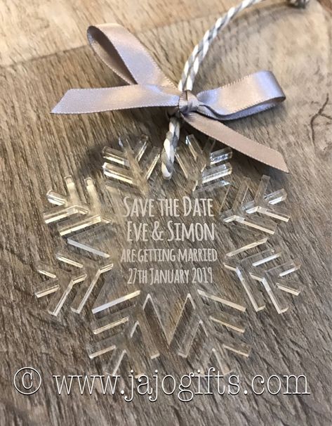 Acrylic glass engraved snowflake save the date hanger decoration perfect for wedding JSSTD17 by JajoGifts on Etsy https://www.etsy.com/listing/566655333/acrylic-glass-engraved-snowflake-save December Wedding Decorations, Winter Wonderland Wedding Centerpieces, Winter Wonderland Wedding Decorations, Winter Wonderland Wedding Theme, Acrylic Snowflake, Winter Wonderland Invitations, Wonderland Wedding Theme, Winter Wedding Color Palette, Blue Winter Wedding