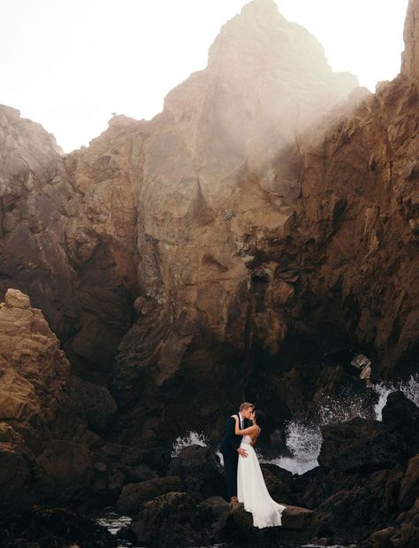 Big Sur Engagement Photos, Big Sur Beach, Beach Wedding Planning, Big Sur Wedding, Beach Wedding Dresses, Wedding Venues Beach, Beach Wedding Photos, Beach Wedding Decorations, Beach Elopement