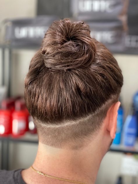 #manbun #undercut #menshaircut High Undercut, Man Bun Haircut, Styles For Guys, Man Bun Styles, Man Buns, Color Correction Hair, Man Bun Hairstyles, Undercut Men, Bun Styles