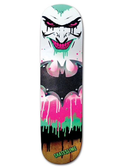 red central batman skateboard joker Joker Skateboard, Batman Skateboard, Skateboard Images, Skateboard Artwork, Skate Photography, Skateboard Graphics, Art Skateboard, Skateboard Designs, Snowboard Art