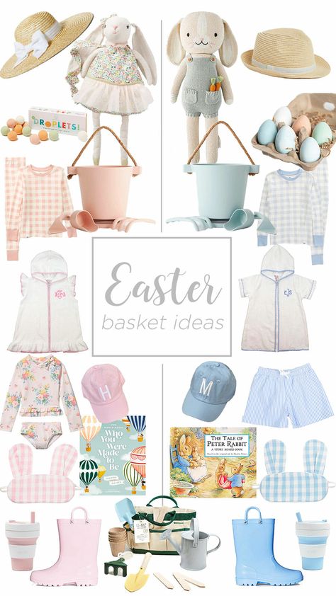 Easter Basket Toddler Boy, Easter Present Ideas, Easter Basket For Toddler, Baby Boy Easter Basket, Baby Girl Easter Basket, Toddler Easter Basket Ideas, Kids Easter Basket Ideas, Easter Basket Filler Ideas, Easter Basket Ideas For Boys