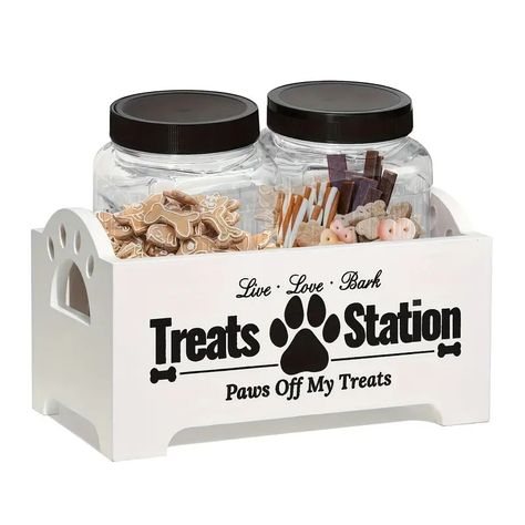 Dog Treat Container Farmhouse Pet Food Container Pet Food - Temu Australia Dog Treat Jars, Dog Treat Holder, Dog Treat Container, Dog Treat Dispenser, Pet Food Container, Pet Food Containers, Dog Food Container, Food Storage Organization, Úložný Box