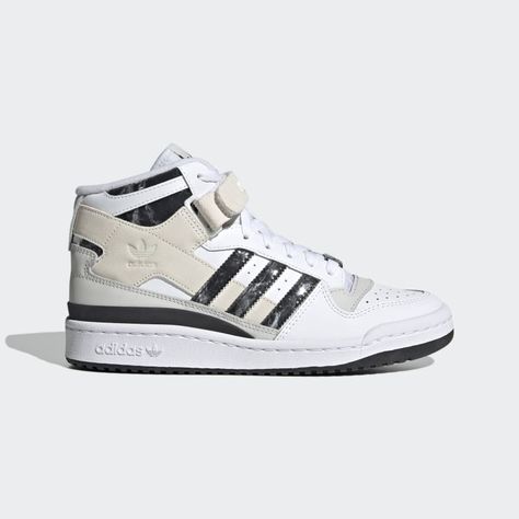 adidas Forum Mid Shoes - White | women lifestyle | adidas US Forum Mid Shoes, Adidas Forum Mid, Rose Gold Adidas, Mid Shoes, Classic Adidas, Adidas Forum, Household Waste, Adidas Shoes Women, Pink Running Shoes