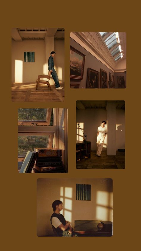 inspired by the indigo photoshoot (from upcoming album !) Rm Indigo Photoshoot, Namjoon Brown Aesthetic, Indigo Photoshoot, Brown Aesthetic Wallpaper, Pop Wallpaper, Instagram Design Creative, Bts Polaroid, Bts Images, Bts Art