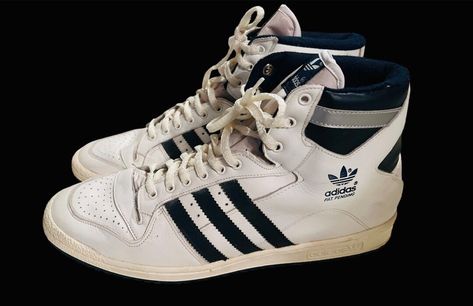 Vintage Adidas Decade Basketball Boots Hi Top Leather Original Trainers 80's 423 - Etsy Jordan Woman, High Sneakers Women, Casual White Sneakers, Hip Hop Shoes, 80s Shoes, Adidas High Tops, Sneaker Outfits Women, Running Sneakers Women, Adidas Basketball Shoes