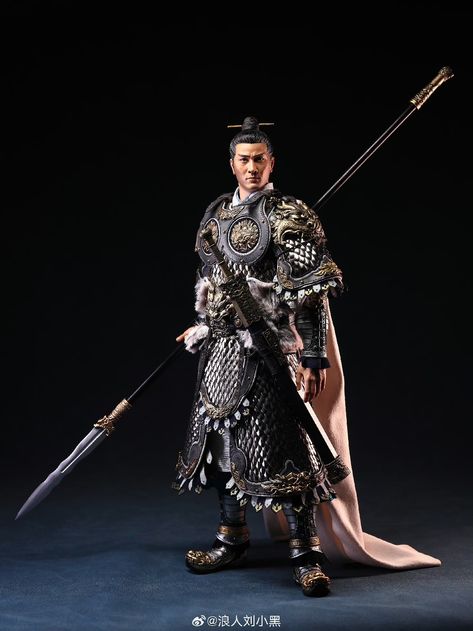 China Warrior, Chinese Swordsman, Korean Armor, Fantasy Fighter, Chinese Warrior, Toy Sculpture, Tactical Gear Loadout, Hack And Slash, Medieval Armor