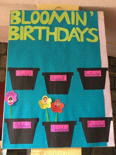 Simple Birthday Chart For Classroom, Colours Chart For Preschool, Birthday Chart Preschool, Birthday Charts For Classroom Ideas, Birthday Charts Childcare, Birthday Corner Classroom Ideas, Birthday Charts For Preschool, Birthday Chart For Preschool, Chart For Preschool