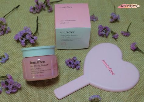 [Beauty] Innisfree Jeju Cherry Blossom Jelly Cream | Nina Enany | Bloglovin’ Cherry Blossom Jelly, Innisfree Jeju Cherry Blossom, Jeju Cherry Blossom, Cherry Blossom Theme, Cherry Leaf, Jelly Cream, Night Skin Care Routine, Morning Skincare, Morning Skin Care Routine