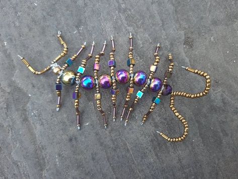 Bead&wire centipede - DIVA Unicate jewelry Wire Centipede, Bead Wire, Diva, Gold Bracelet, Beads, Flowers, Gold