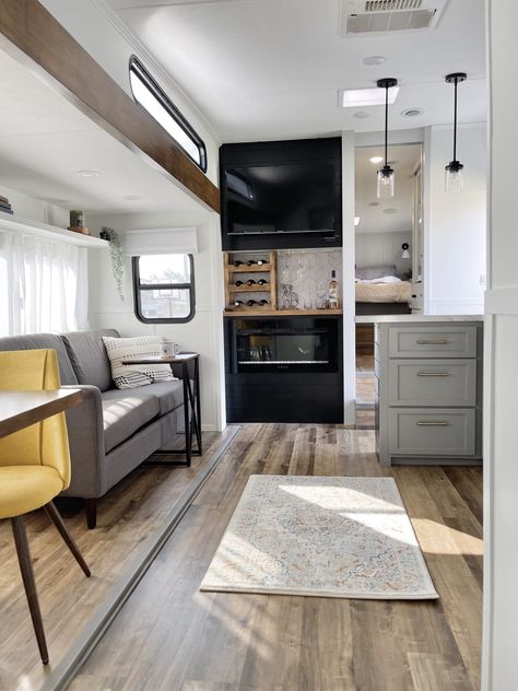 Auto Draft All Things with Purpose Sarah Lemp 130 Modern Tiny Home, Rv Interior Design, Rv Interior Remodel, Rv Renovation, Diy Camper Remodel, Rv Makeover, Diy Rv, Good Read, Rv Renovations